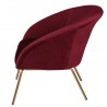 Fauteuil en velours bordeaux, Gamme dona