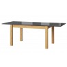 Table a diner en verre, rallonge, Gamme naples