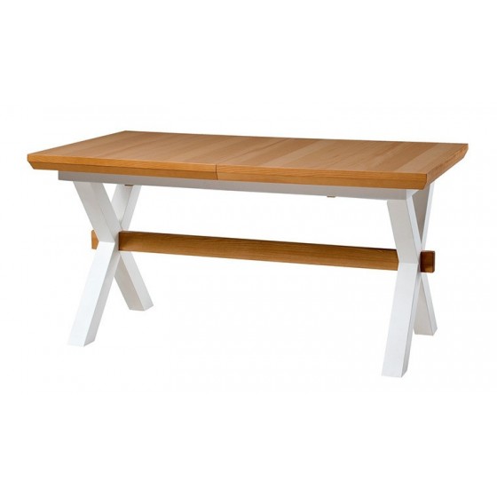 Table à diner en pin, à ralllonge, 160cm, Gamme lima