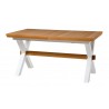 Table à diner en pin, à ralllonge, 160cm, Gamme lima
