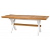 Table à diner en pin, à ralllonge, 160cm, Gamme lima