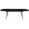 Table à manger extensible 180 cm, allonge intégrée, Gamme vero