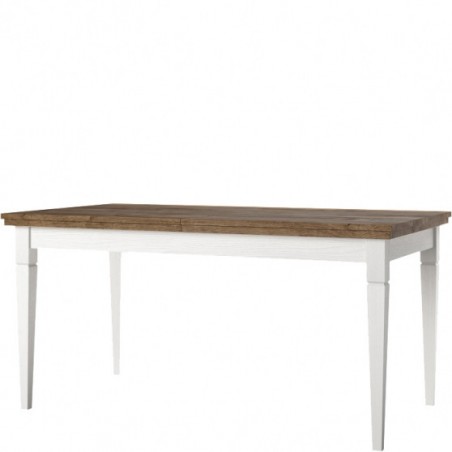 Table à manger extensible 160 a 240 cm, couleur blanc, Gamme EvoBlancW