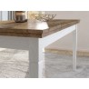 Table à manger extensible 160 a 240 cm, couleur blanc, Gamme EvoBlancW