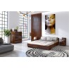 Lit bas design en  bois pin massif , Gamme slim