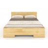 Lit double  design haut en  bois  pin massif, Gamme vento