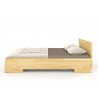 Lit double  design haut en  bois  pin massif, Gamme vento