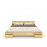 Lit double  design adulte en bois pin massif  , Gamme nash