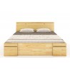 Lit en bois massif pin avec tiroirs de rangement  , Gamme nash