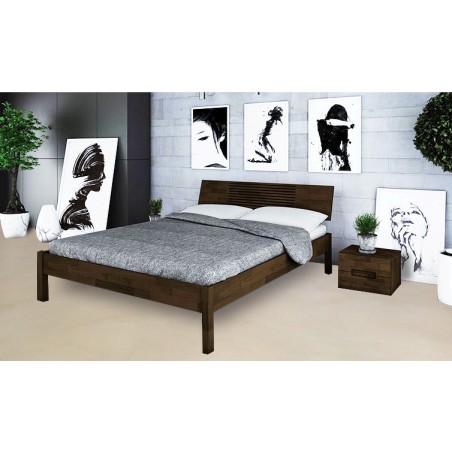Lit king size en bois dimension 180 x 200, Gamme lancy