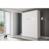 Lit escamotable vertical 160x200 blanc , Gamme concept