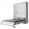 Lit escamotable vertical 160x200 blanc , Gamme concept