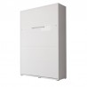 Lit escamotable vertical 140x200 blanc , Gamme concept