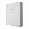 Lit escamotable vertical 160x200 blanc , Gamme concept