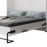 Lit escamotable vertical 160x200 blanc , Gamme concept
