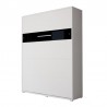 Lit escamotable vertical 160x200 blanc , Gamme concept