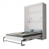 Lit escamotable vertical 140x200 blanc , Gamme concept