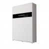 Lit escamotable vertical 140x200 blanc , Gamme concept