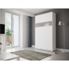 Lit escamotable vertical 140x200 blanc , Gamme concept