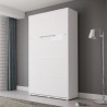 Lit escamotable vertical 120x200 blanc , Gamme concept