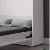 Lit escamotable vertical 120x200 blanc , Gamme concept