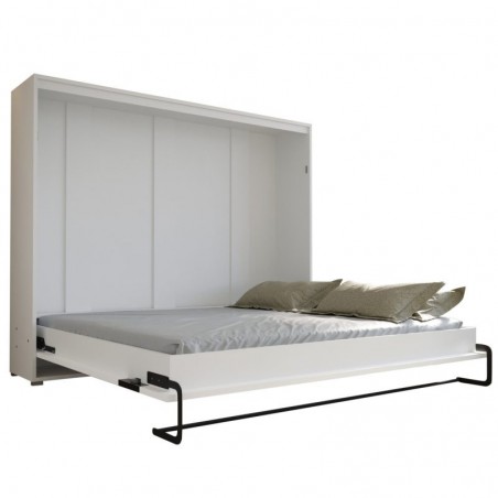 LIT ESCAMOTABLE HORIZONTAL 160X200 BLANC , GAMME CONCEPT