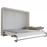 LIT ESCAMOTABLE HORIZONTAL 160X200 BLANC , GAMME CONCEPT