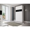 Lit escamotable vertical 120x200 blanc , Gamme concept