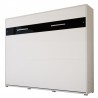 LIT ESCAMOTABLE HORIZONTAL 160X200 BLANC , GAMME CONCEPT
