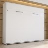 LIT ESCAMOTABLE HORIZONTAL 160X200 BLANC , GAMME CONCEPT