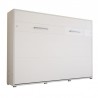 Lit escamotable horizontal 140x200 blanc , Gamme concept