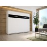 Lit escamotable horizontal 140x200 blanc , Gamme concept