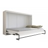 Lit escamotable horizontal 120x200 blanc , Gamme concept