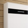 Lit escamotable horizontal 140x200 blanc , Gamme concept