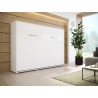Lit escamotable horizontal 120x200 blanc , Gamme concept