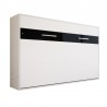 Lit escamotable horizontal 120x200 blanc , Gamme concept