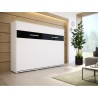 Lit escamotable horizontal 120x200 blanc , Gamme concept
