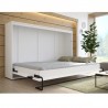 Lit escamotable horizontal 120x200 blanc , Gamme concept
