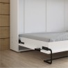 Lit escamotable horizontal 120x200 blanc , Gamme concept