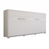 Lit escamotable horizontal 90x200 blanc , Gamme concept