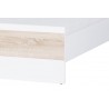 Lit  double contemporain blanc et chêne 160 x 200 cm, Gamme binche