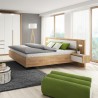 Lit double avec 2 chevets inclus , Gamme nevada