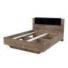 Lit  double contemporain 160x200  avec 2 chevets inclus , Gamme boston