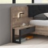 Lit  double contemporain 160x200  avec 2 chevets inclus , Gamme boston
