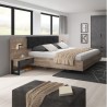 Lit  double contemporain 160x200  avec 2 chevets inclus , Gamme boston