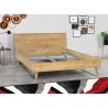 Lit double  design en bois dimension 160 x 200, Gamme benidorm