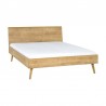 Lit double  design en bois dimension 160 x 200, Gamme benidorm