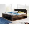 Lit adulte contemporain avec tiroir de rangement dimension 160 x 200, Gamme wesel