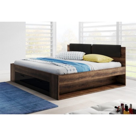 Lit king size avec tiroir de rangement dimension 180 x 200, Gamme wesel