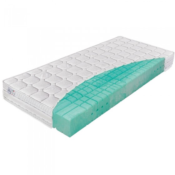MATELAS EN MOUSSE NATURELLE 7 ZONES 19 CM BIO GREEN ? GAMME DREAMNIGHT